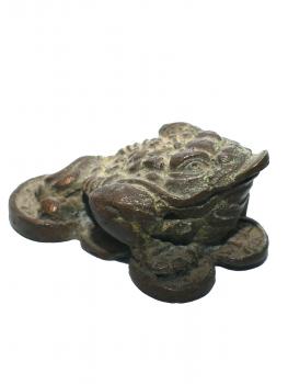 Geldfrosch Bronze alt
